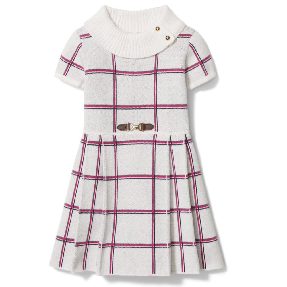 PLAID BUCKLE DRESS